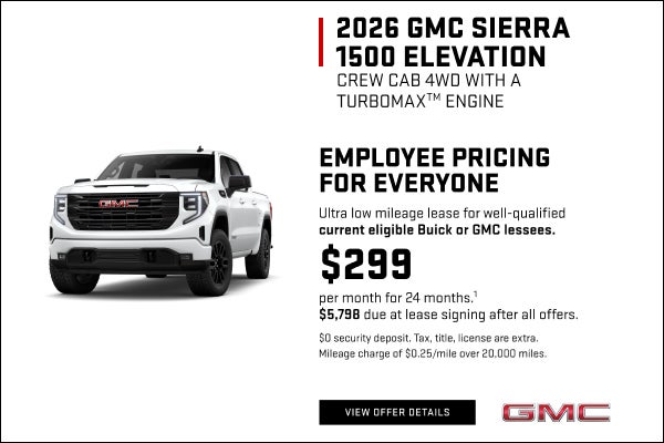 EMPLOYEE PRICING FOR EVERYONE

Ultra low mileage lease for well-qualified current eligible Buick ...