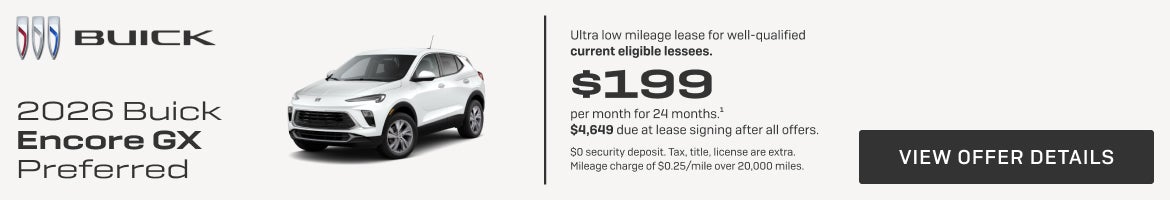 Ultra low mileage lease for well-qualified current eligible lessees.

$199 per month for 24 month...