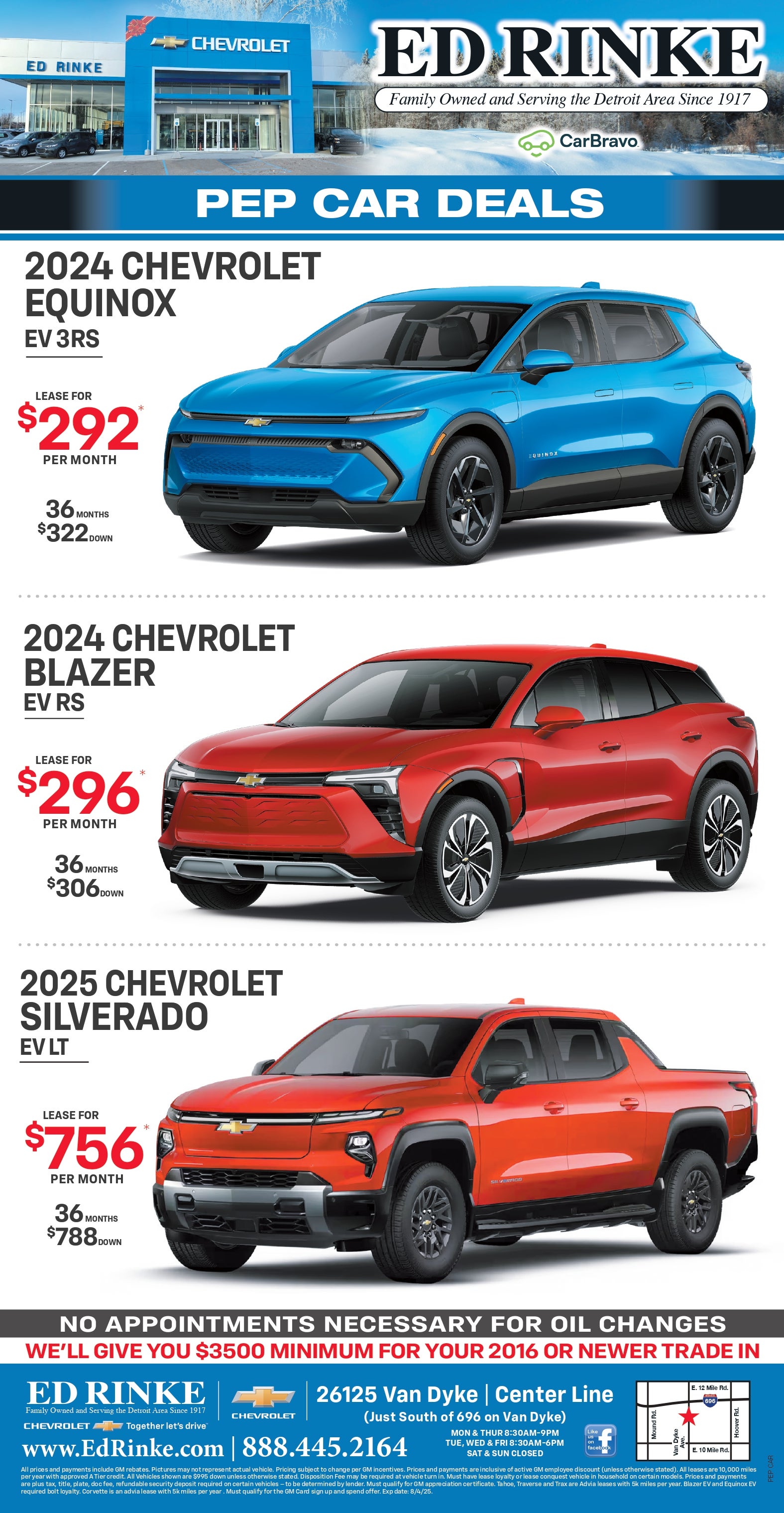 Weekly ad specials at Ed Rinke Buick GMC in Center Line MI